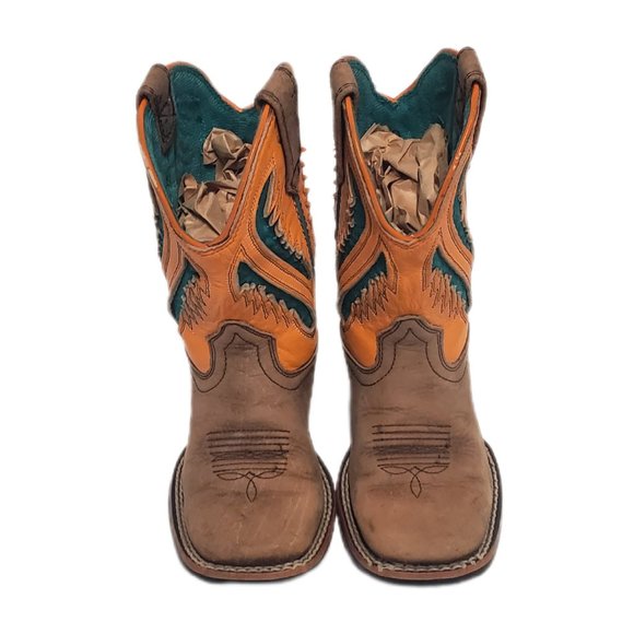 ARIAT Unisex Youth Leather Western Boot 9US/27 EUR 10027300 - Picture 2 of 13